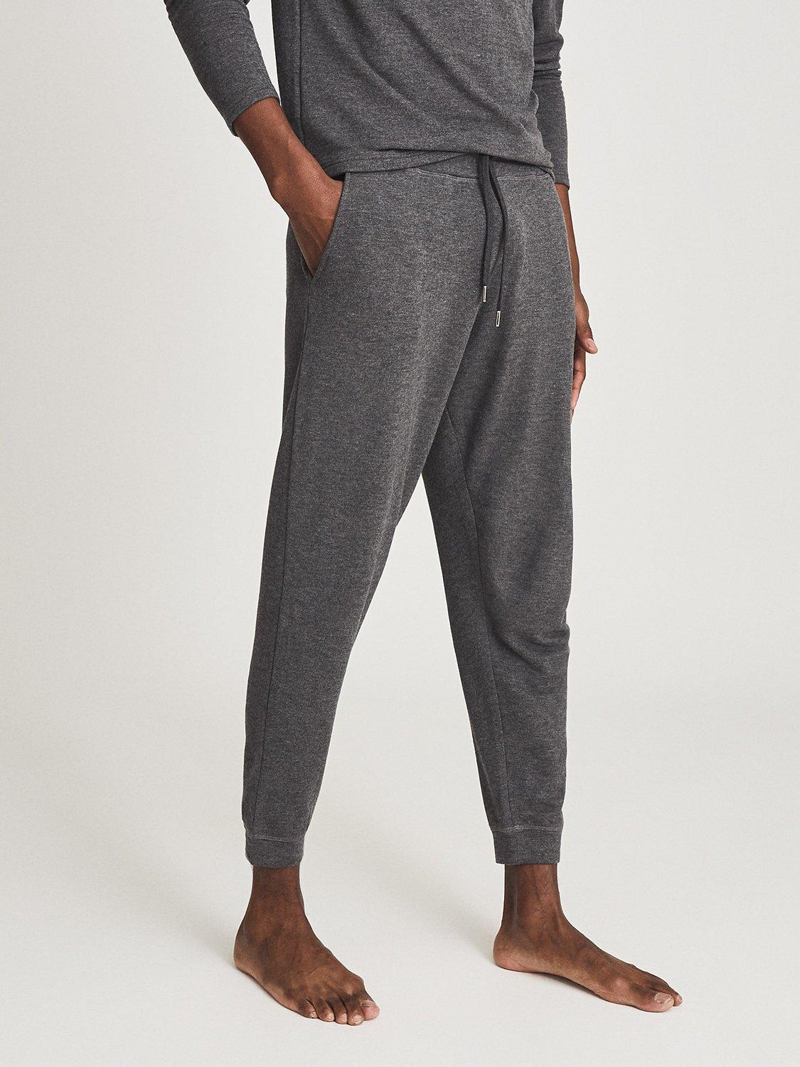 Reiss Jose Tracksuit Joggers, Dark Grey Melange, M