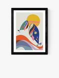 EAST END PRINTS Rachel Lee 'Whales' Framed Print