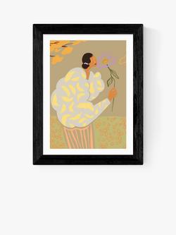 EAST END PRINTS Arty Guava 'Flourish' Framed Print, Black Frame
