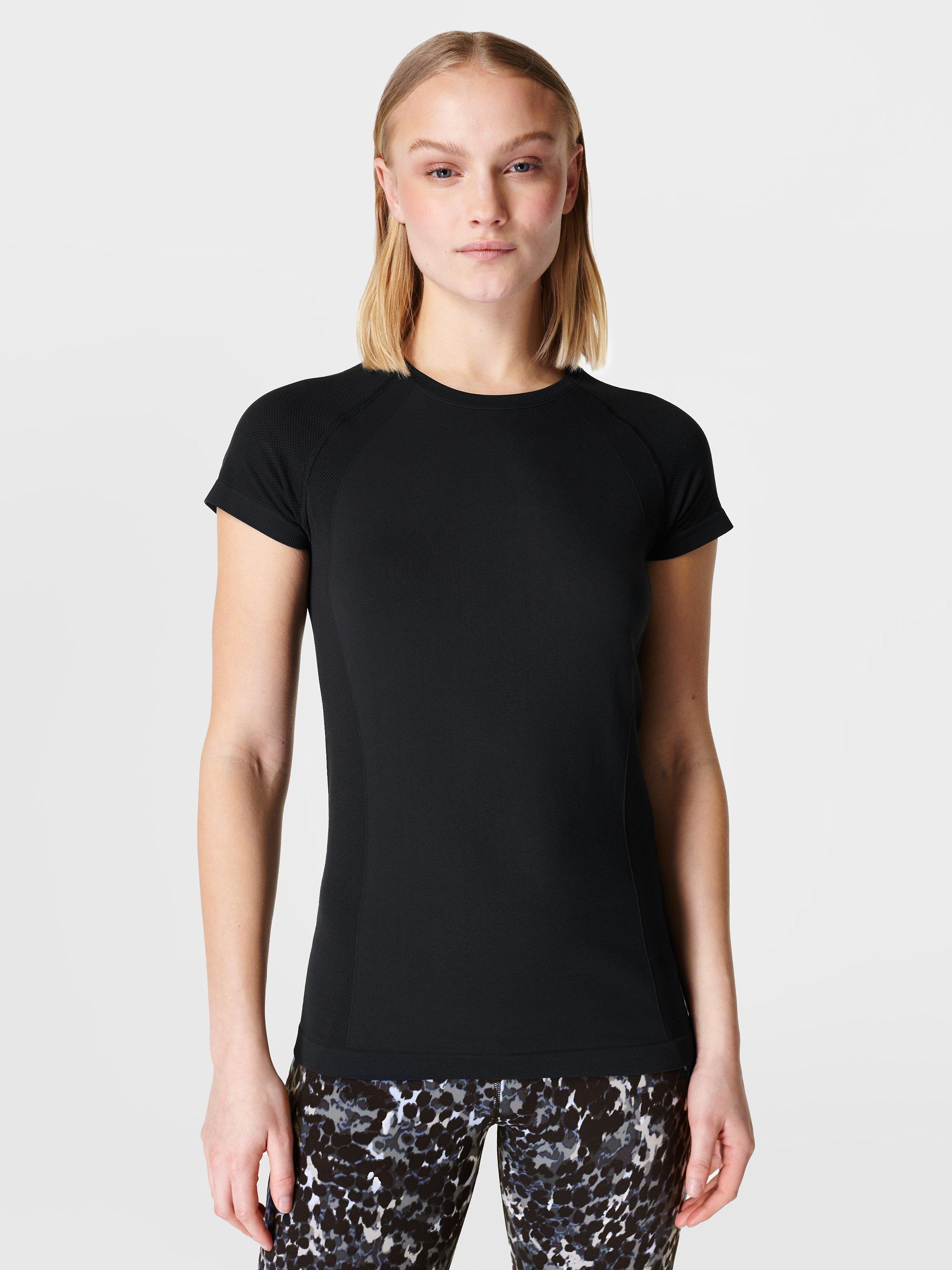 Sweaty Betty Athlete Seamless Gym Top, Black, XXS