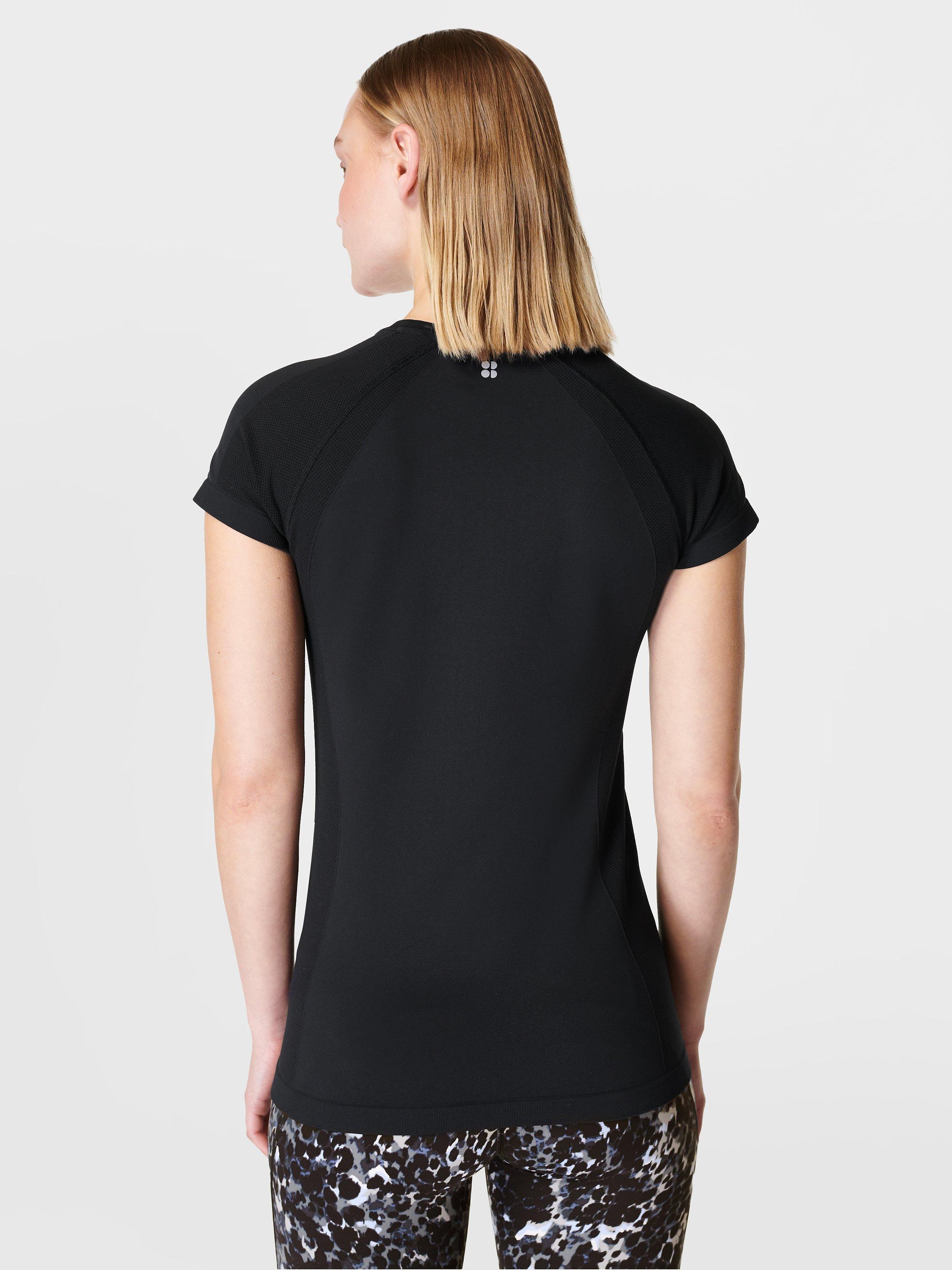 Product image 2 of 5, which shows Sweaty Betty Athlete Seamless Gym Top, Black, XXS