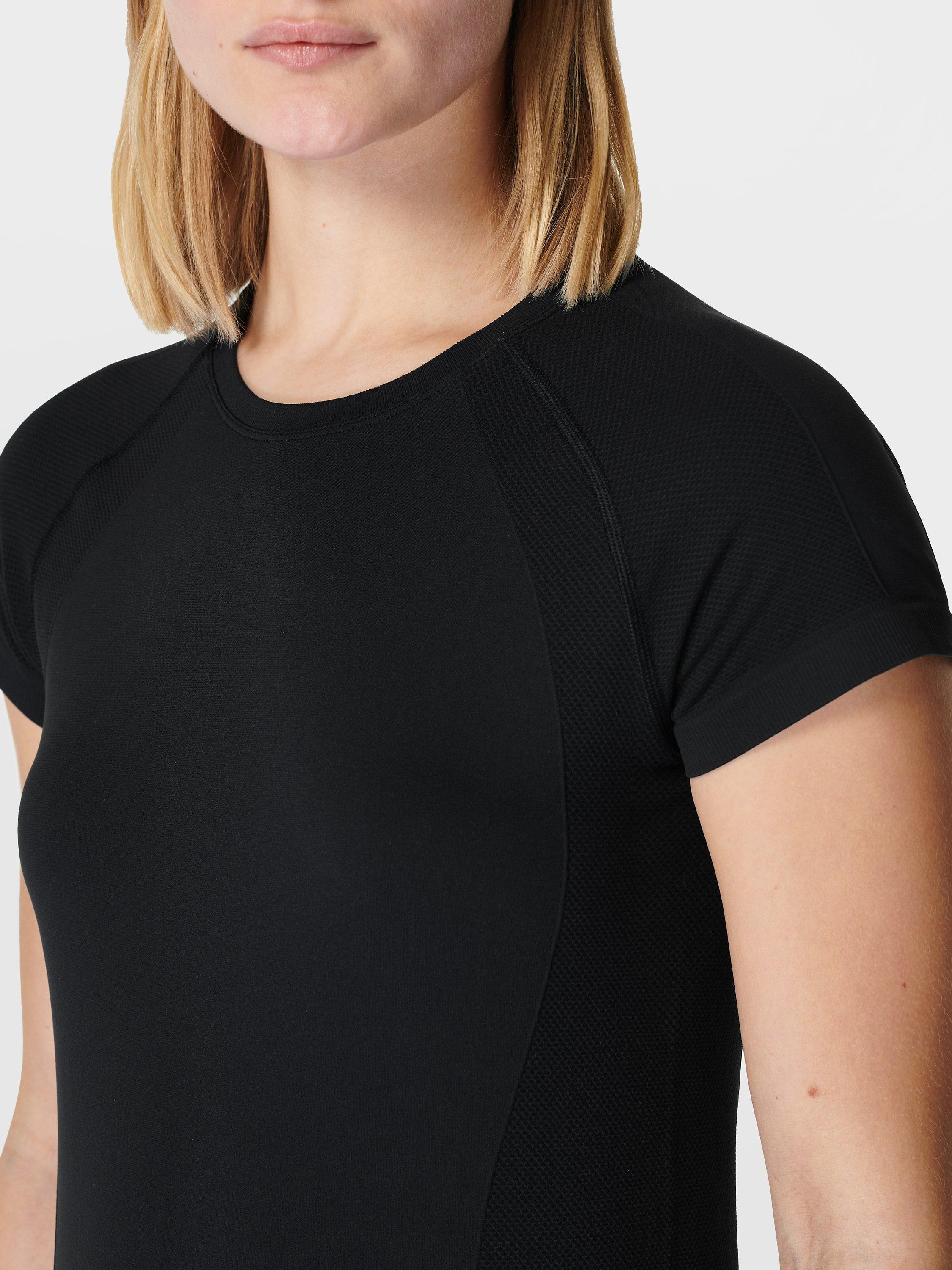 Product image 5 of 5, which shows Sweaty Betty Athlete Seamless Gym Top, Black, XXS