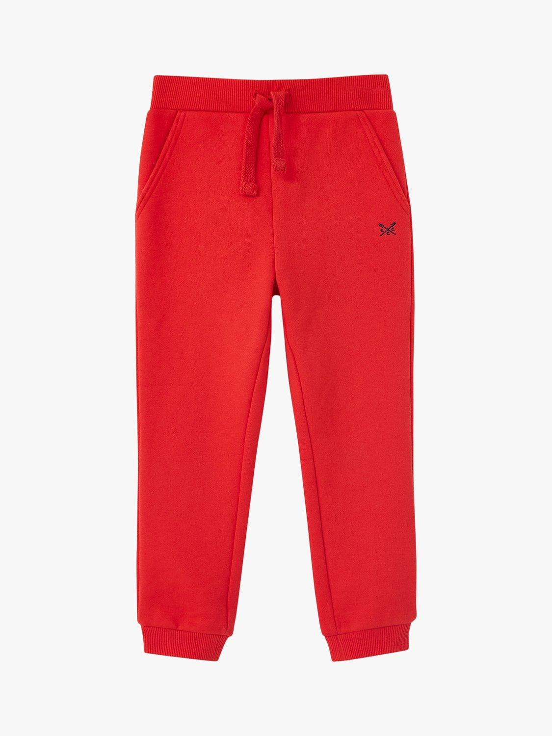 Crew Clothing Kids' Joggers, Bright Red