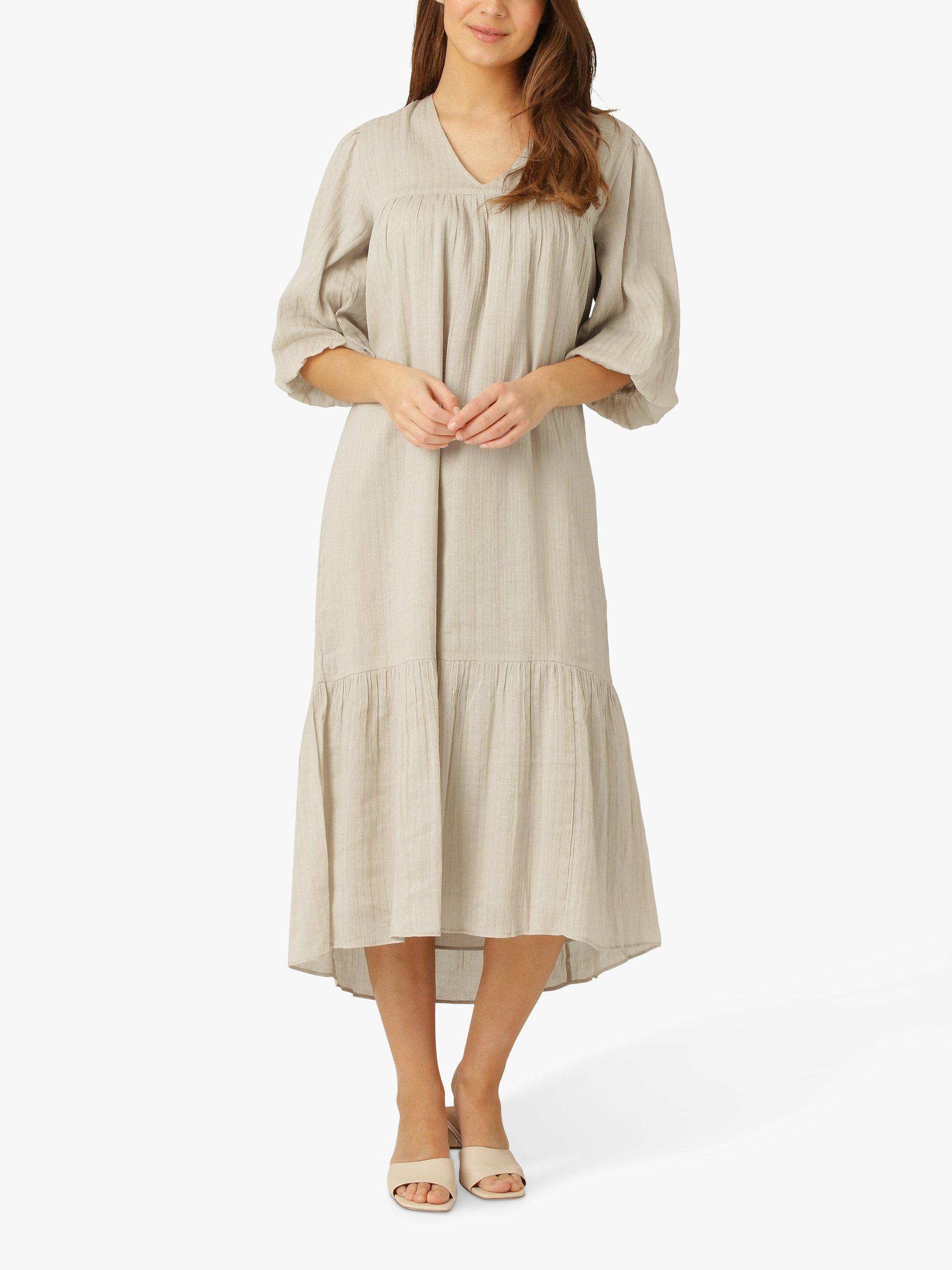 Noa Noa Organic Cotton Gauze Midi Dress, Castle Wall