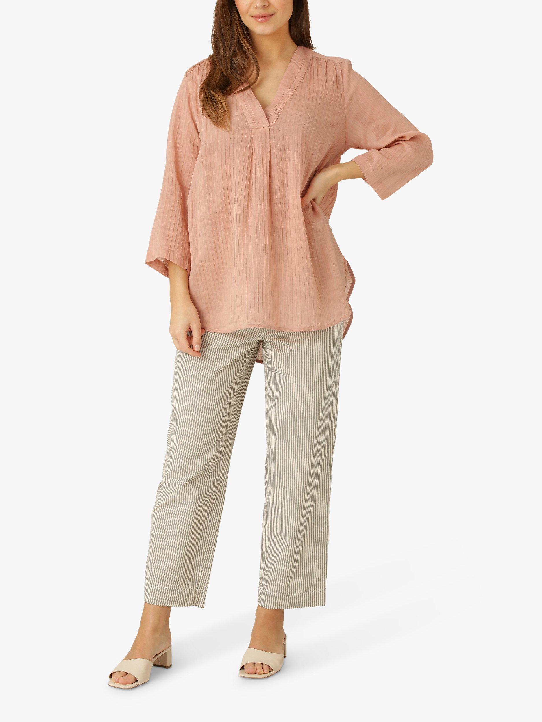 Noa Noa Organic Cotton Gauze Top, Cameo Brown