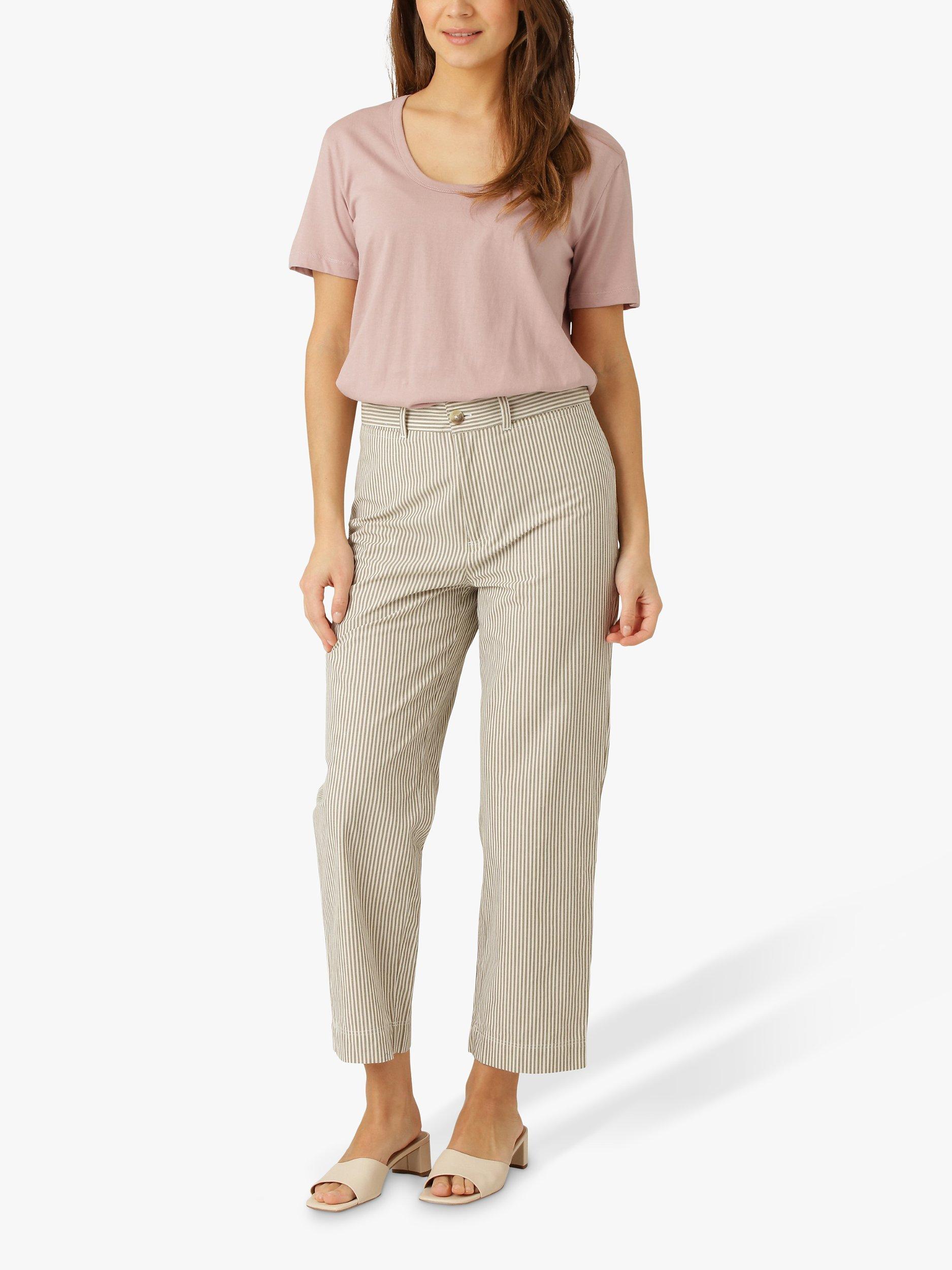 Noa Noa Scoop Neck T-Shirt, Adobe Rose