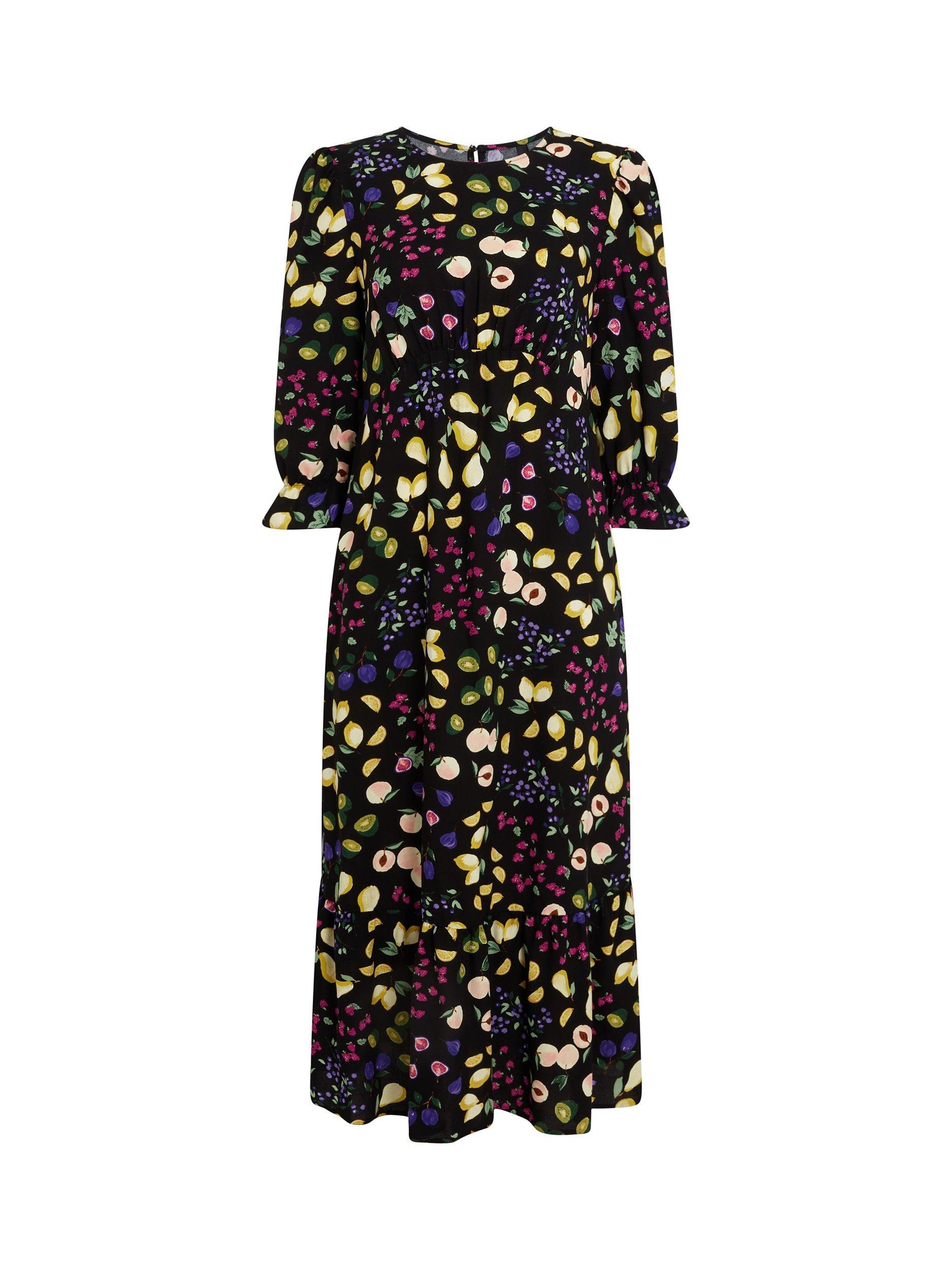 Nobody's Child Selena Carmen Fruit Maternity Dress, Black
