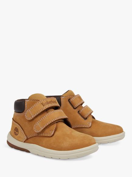 Timberland Kids' Toddle Tracks High Top Trainers - view 2, Wheat Nubuck