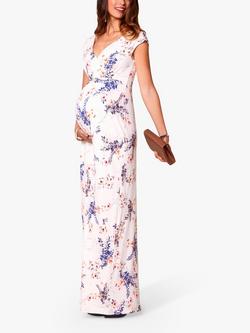 Tiffany Rose Alana Japanese Garden Print Maternity Maxi Dress - view 2, Ivory/Multi