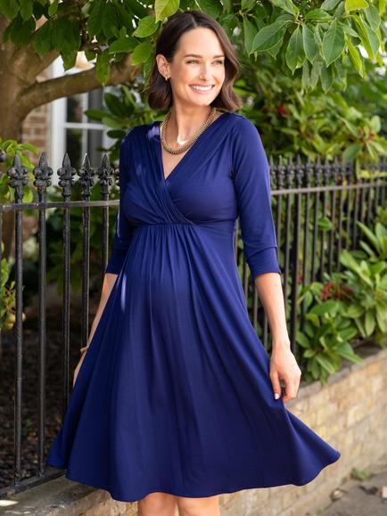 Tiffany Rose Willow Maternity Dress, Eclipse Blue