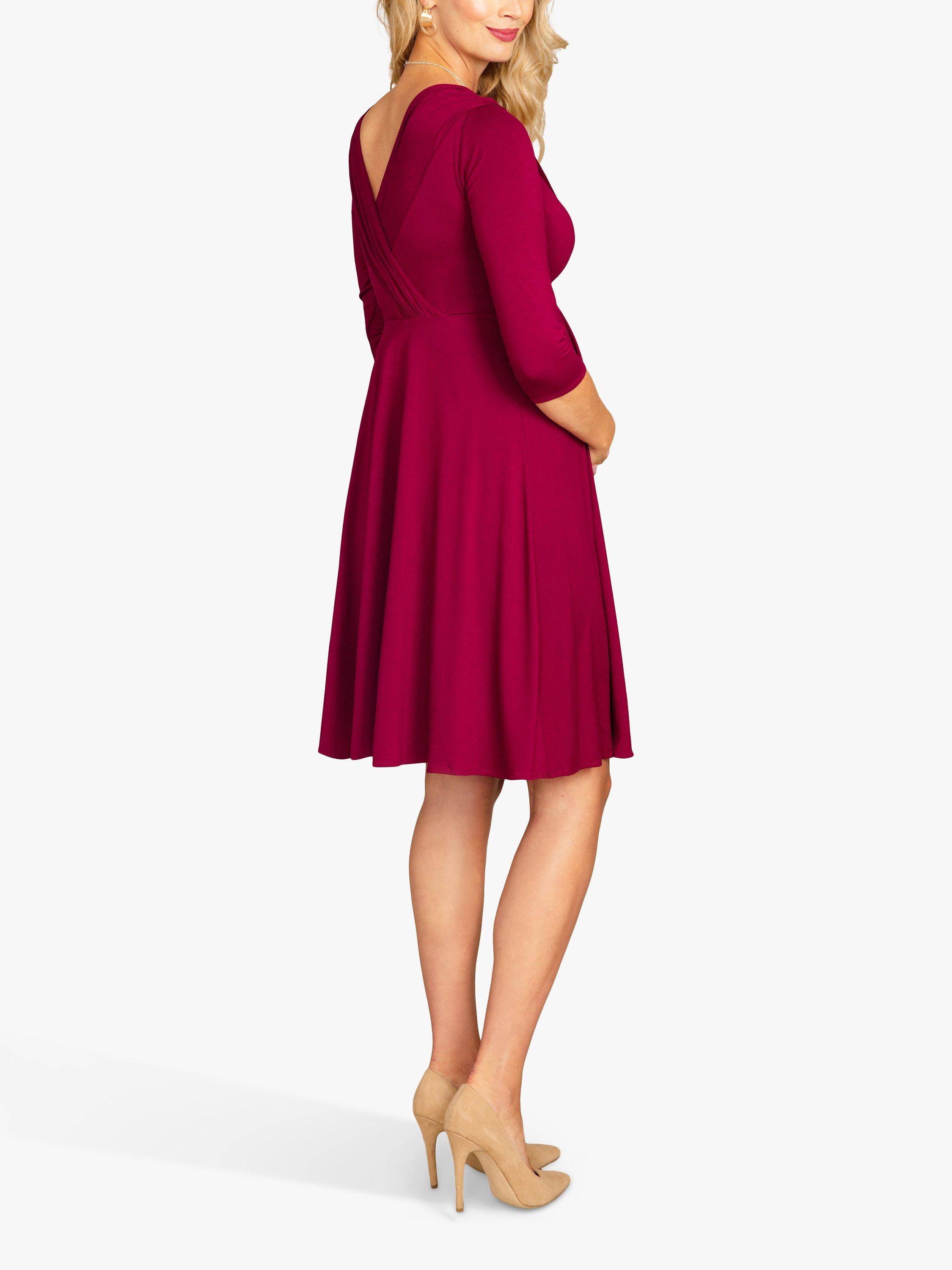 Product image 5 of 6, which shows Tiffany Rose Willow Maternity Dress, Burgundy, 6-8