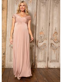 Tiffany Rose Francesca Maternity Maxi Dress - view 2, Blush