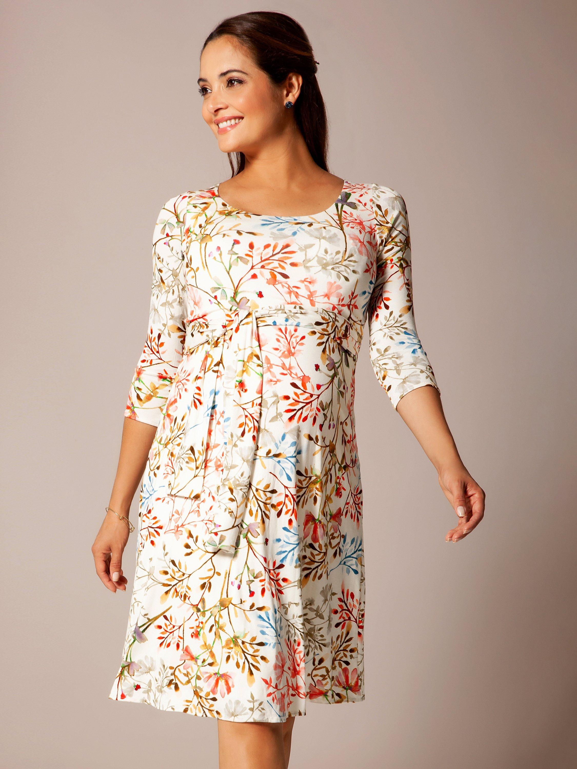 Product image 2 of 9, which shows Tiffany Rose Naomie Floral Maternity and Nursing Dress, Watercolour Meadow, 6-8