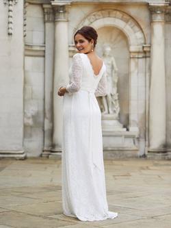 Tiffany Rose Chloe Lace Maternity Wedding Dress, Ivory - view 2, Ivory