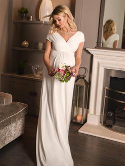 Tiffany Rose Francesca Maternity Maxi Dress - view 2, Ivory