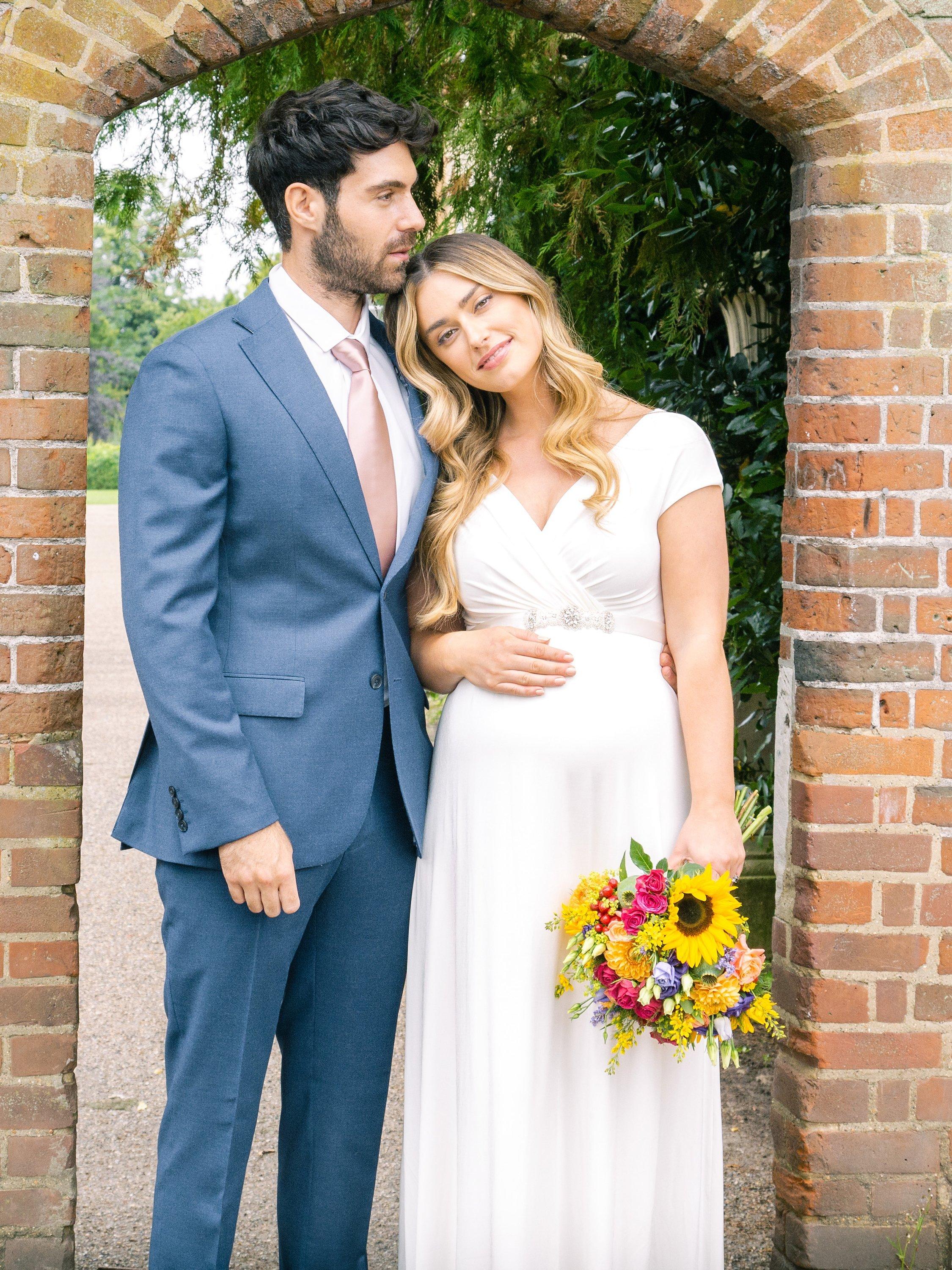 Product image 7 of 7, which shows Tiffany Rose Francesca Maternity Maxi Dress, Ivory, 6-8