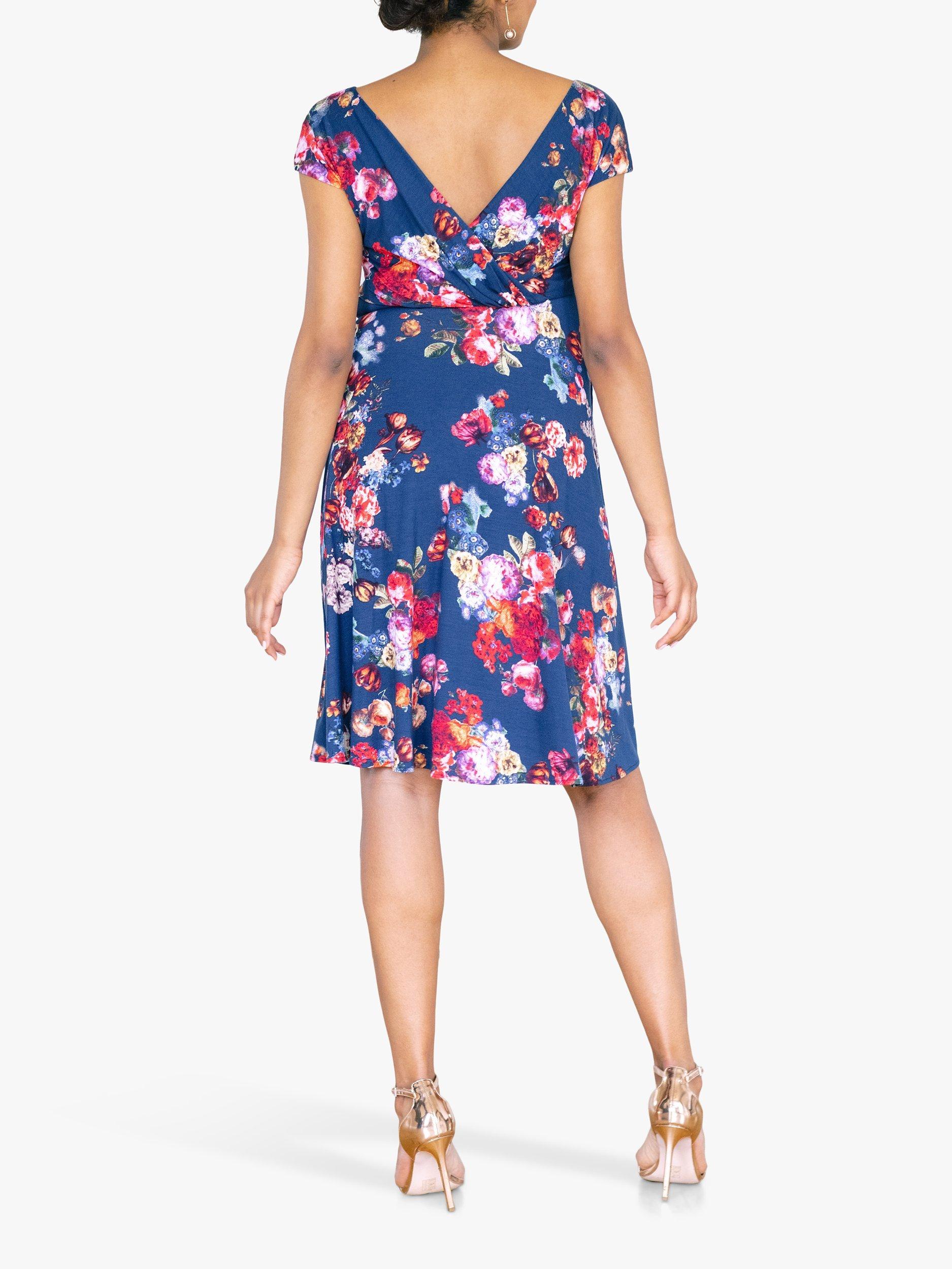 Product image 4 of 6, which shows Tiffany Rose Alessandra Midnight Garden Print Maternity Dress, Blue/Multi, 6-8