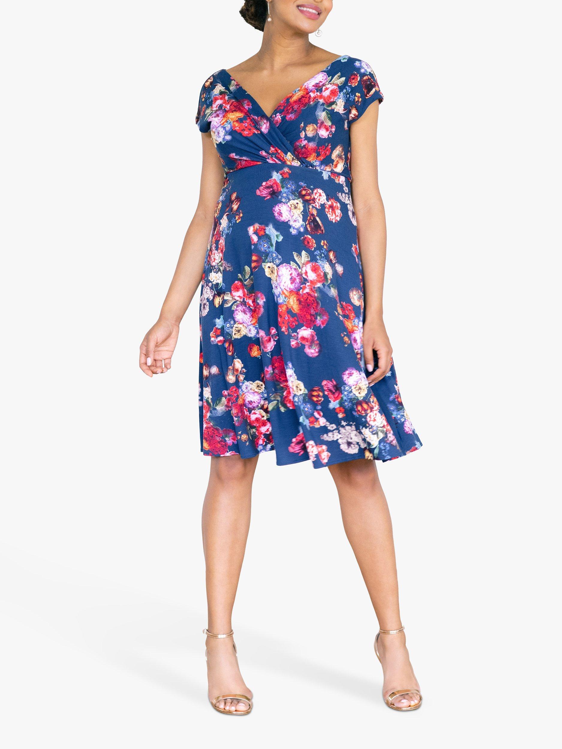 Product image 6 of 6, which shows Tiffany Rose Alessandra Midnight Garden Print Maternity Dress, Blue/Multi, 6-8