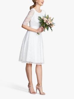 Alie Street Evie Lace Knee Length Wedding Dress - view 2, Ivory1