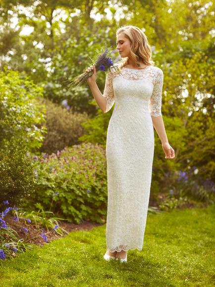 Alie Street Lila Lace Maxi Wedding Dress, Ivory, Ivory