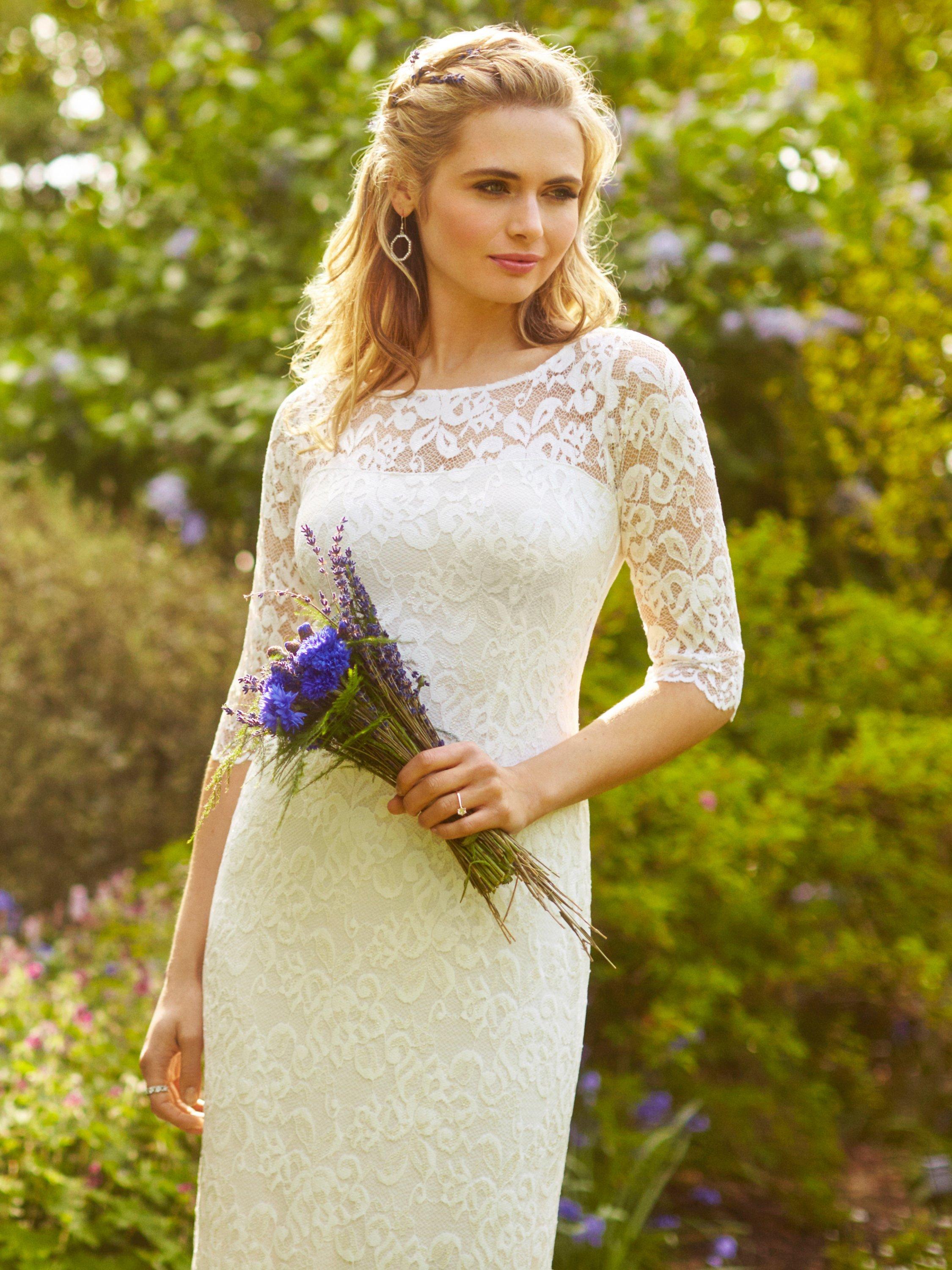 Alie Street Lila Lace Maxi Wedding Dress Ivory