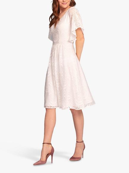 Alie Street Beth Lace Kimono Sleeve Wedding Dress - view 2, Ivory