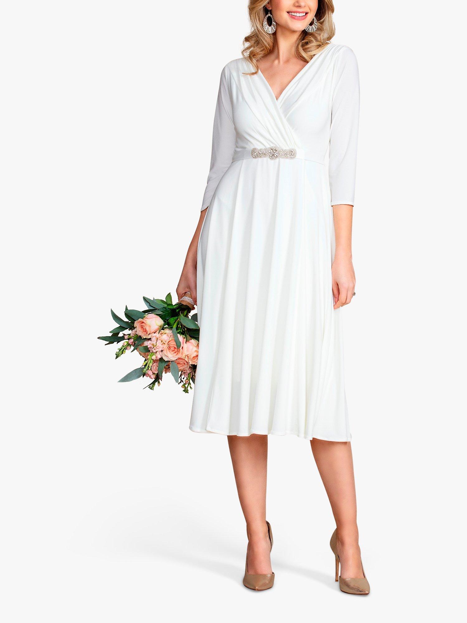 Product image 1 of 6, which shows Alie Street Annie Flared Wedding Dress, Ivory, 10-12