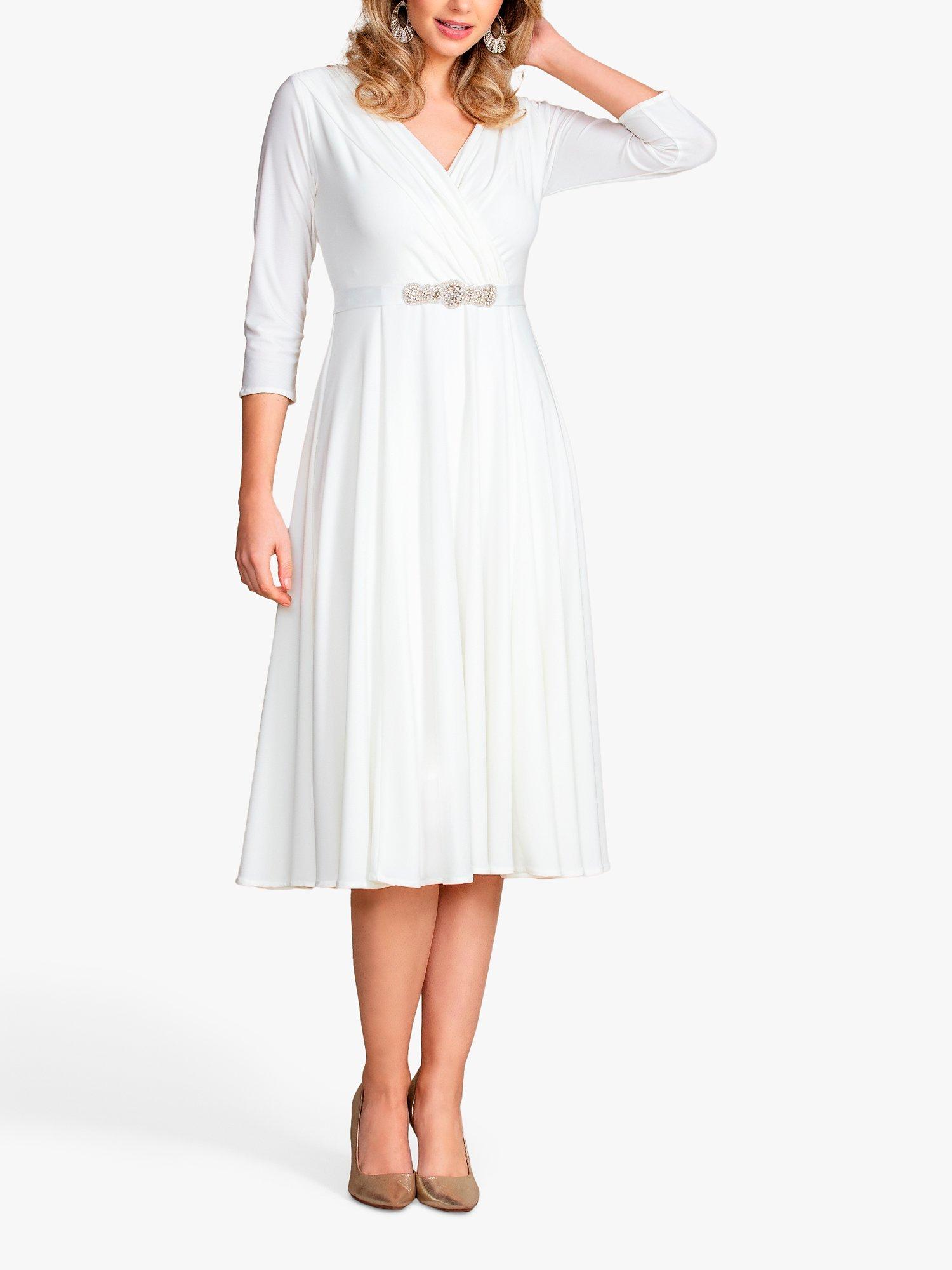 Product image 2 of 6, which shows Alie Street Annie Flared Wedding Dress, Ivory, 10-12