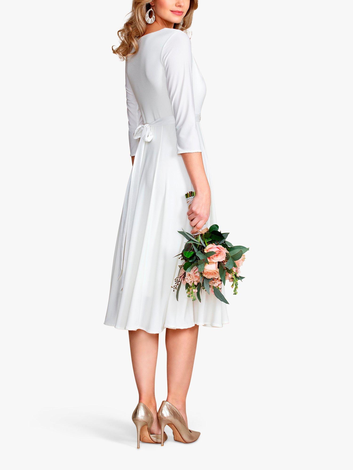 Product image 3 of 6, which shows Alie Street Annie Flared Wedding Dress, Ivory, 10-12