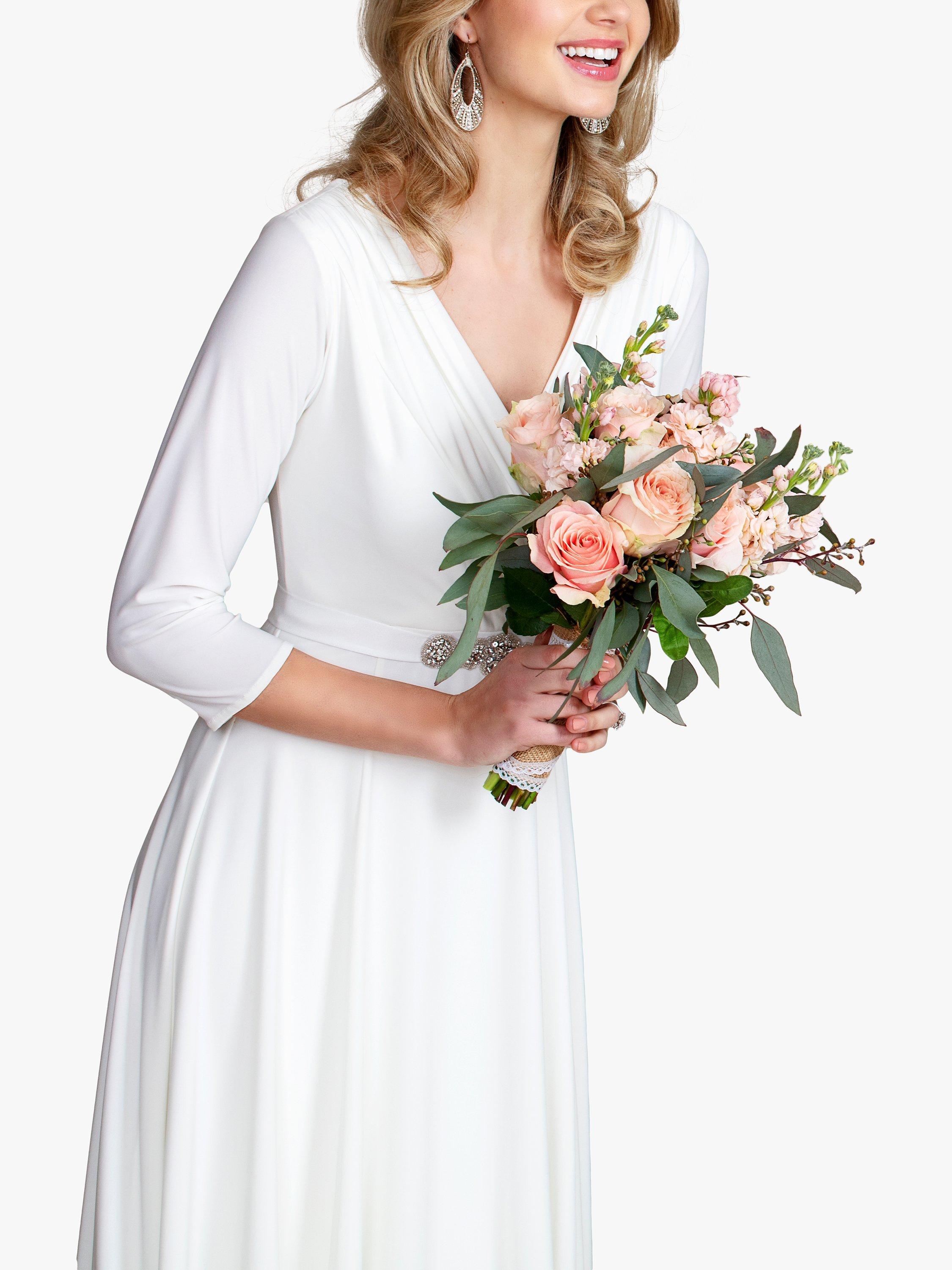 Product image 4 of 6, which shows Alie Street Annie Flared Wedding Dress, Ivory, 10-12