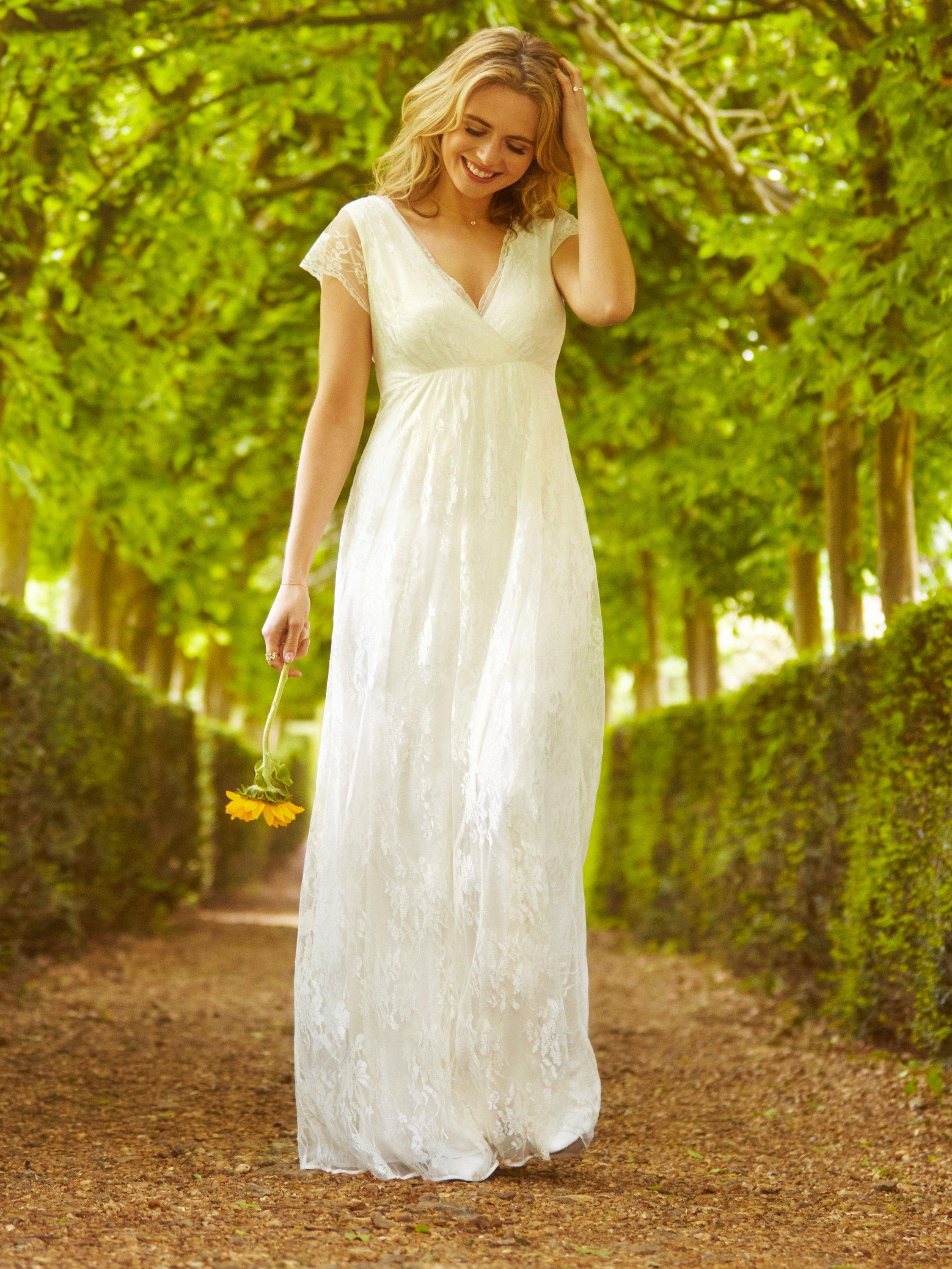 Product image 3 of 7, which shows Alie Street Evangeline Intricate Lace Wedding Dress, Ivory Dream, 12