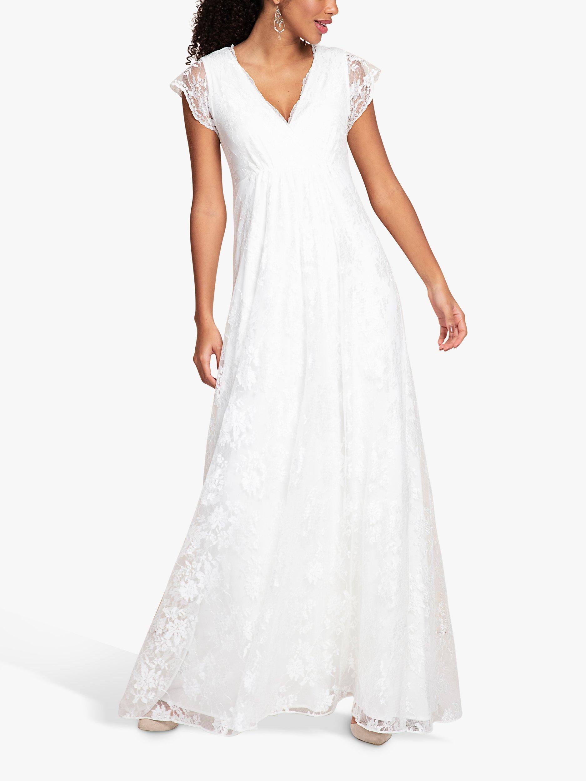 Product image 5 of 7, which shows Alie Street Evangeline Intricate Lace Wedding Dress, Ivory Dream, 12