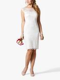 Alie Street Amber Floral Lace Knee Length Wedding Dress, Ivory