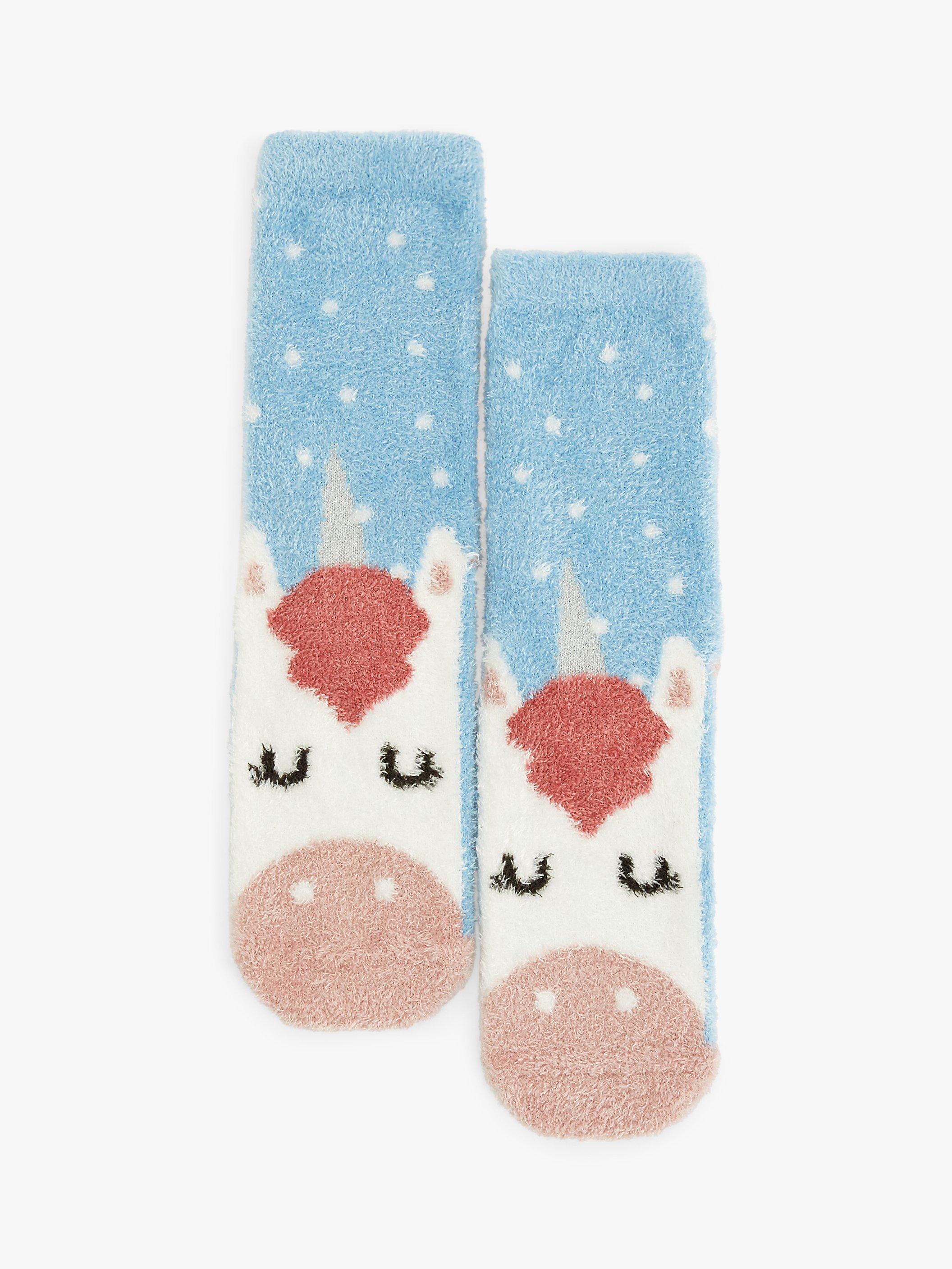 John Lewis Kids' Unicorn Slipper Socks