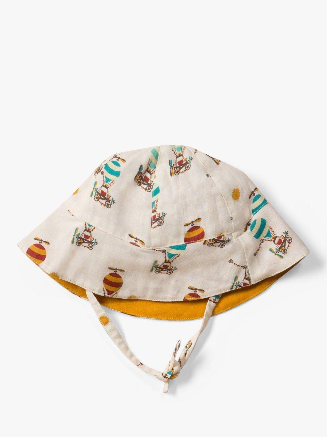 Little Green Radicals Baby Airplane Sun Hat, Multi