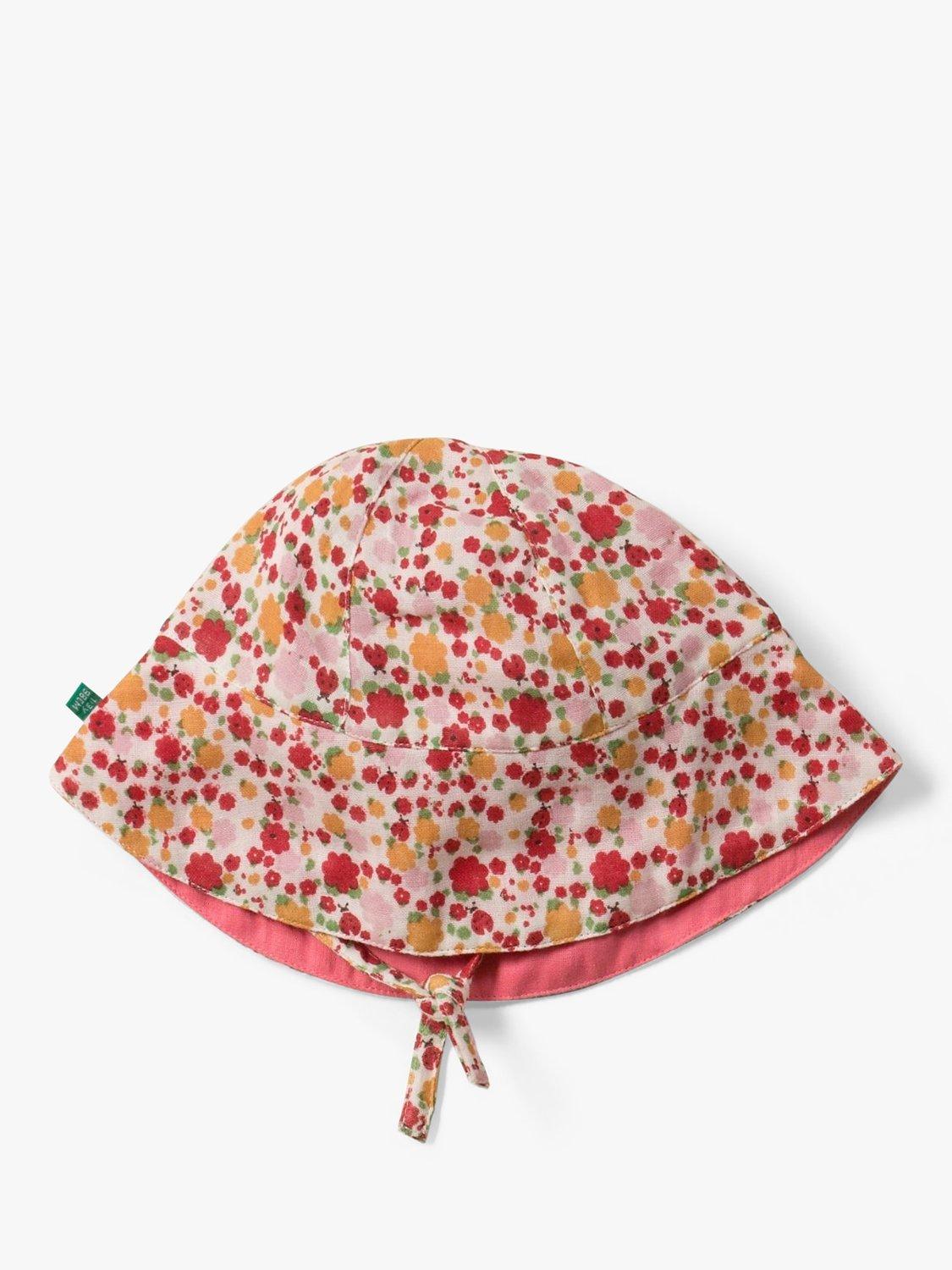Little Green Radicals Baby Ladybird Sun Hat, Pink