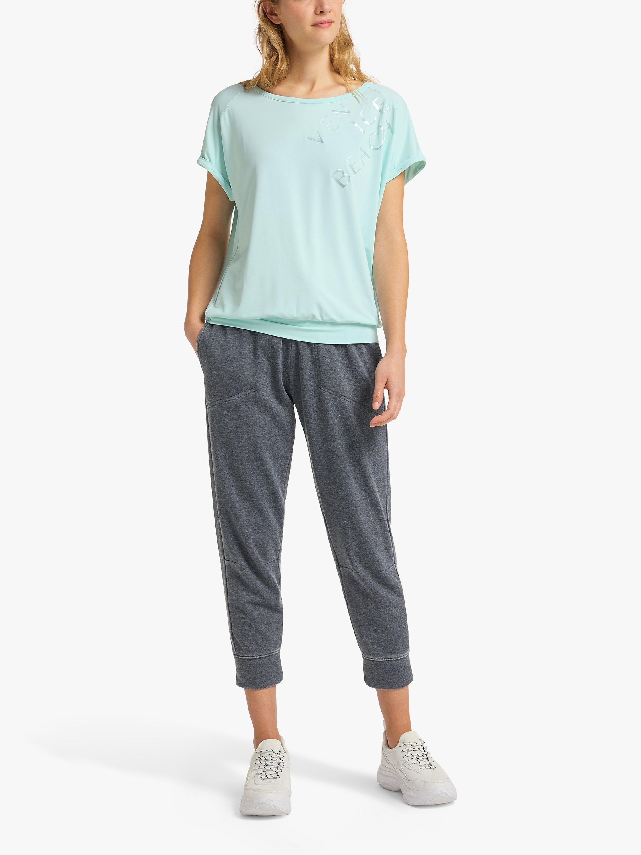 Venice Beach Letizia Short Sleeve Gym Top, Seabreeze