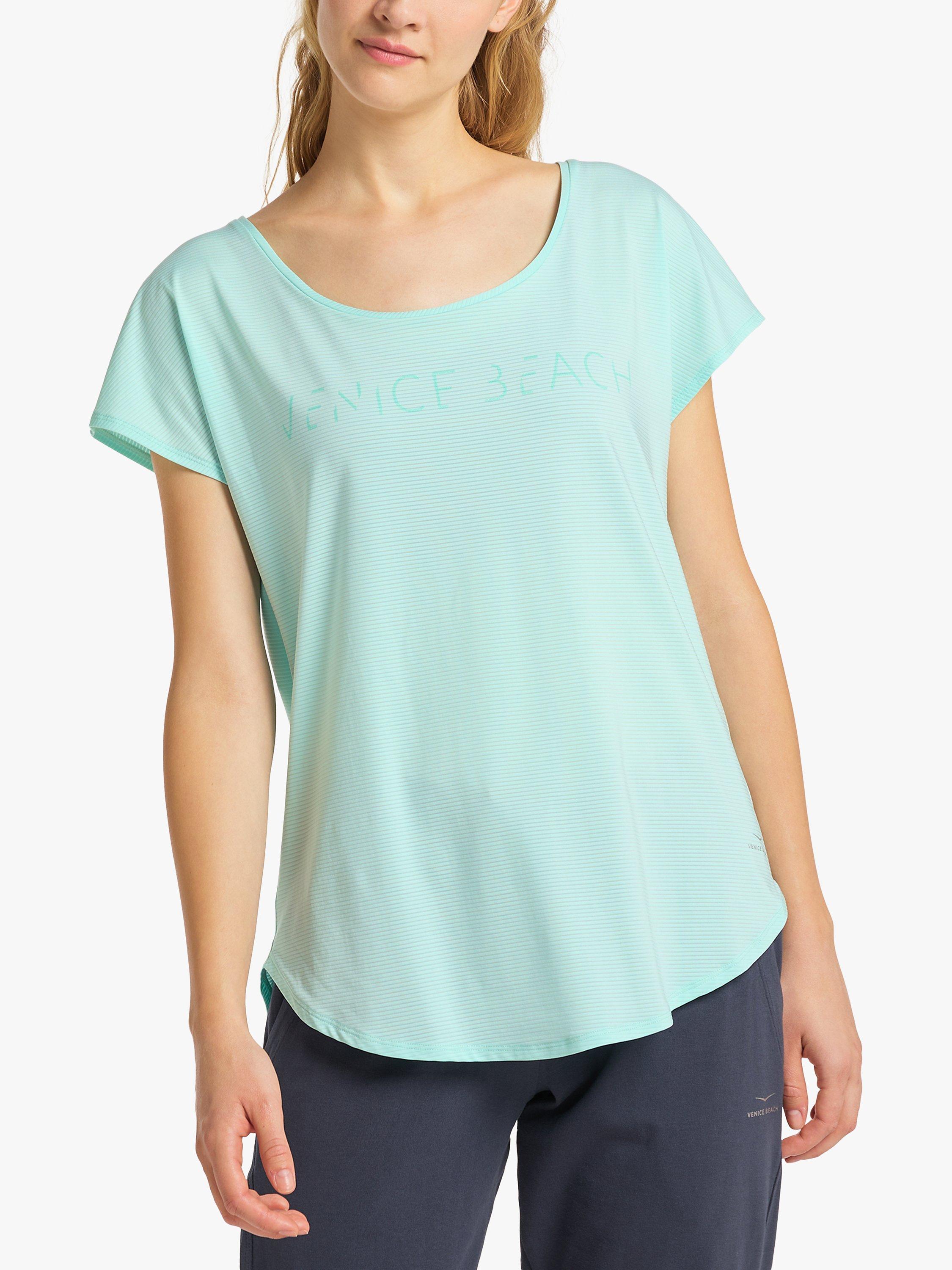 Venice Beach Leyton Short Sleeve Gym Top, Seabreeze, XL