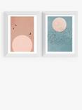 EAST END PRINTS Kubistika 'Fly' Framed Print, Set of 2