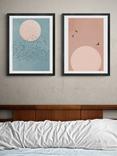 EAST END PRINTS Kubistika 'Fly' Framed Print, Set of 2