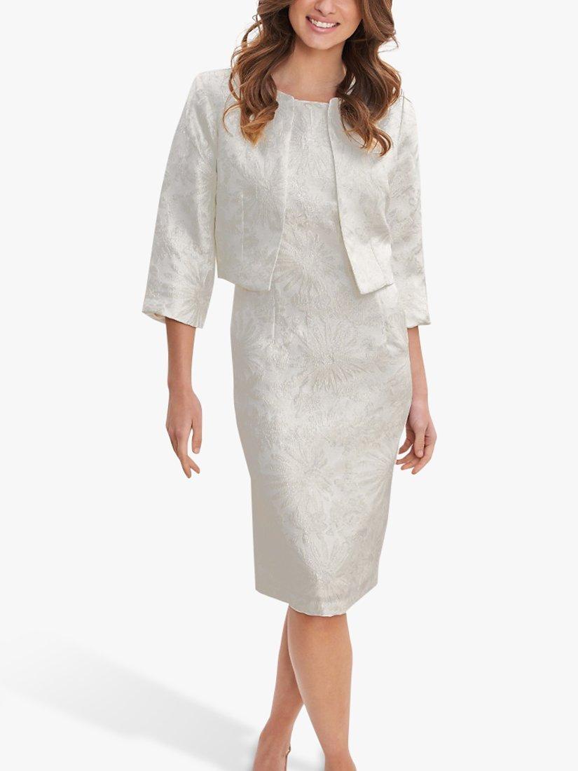 Gina Bacconi Emeline Jacquard Tailored Dress