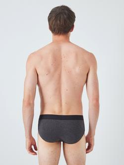 John Lewis ANYDAY Stretch Cotton Briefs, Pack of 5, Blue - view 2, Blue