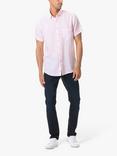 Rodd & Gunn Ellerslie Linen Slim Fit Short Sleeve Shirt, Lotus