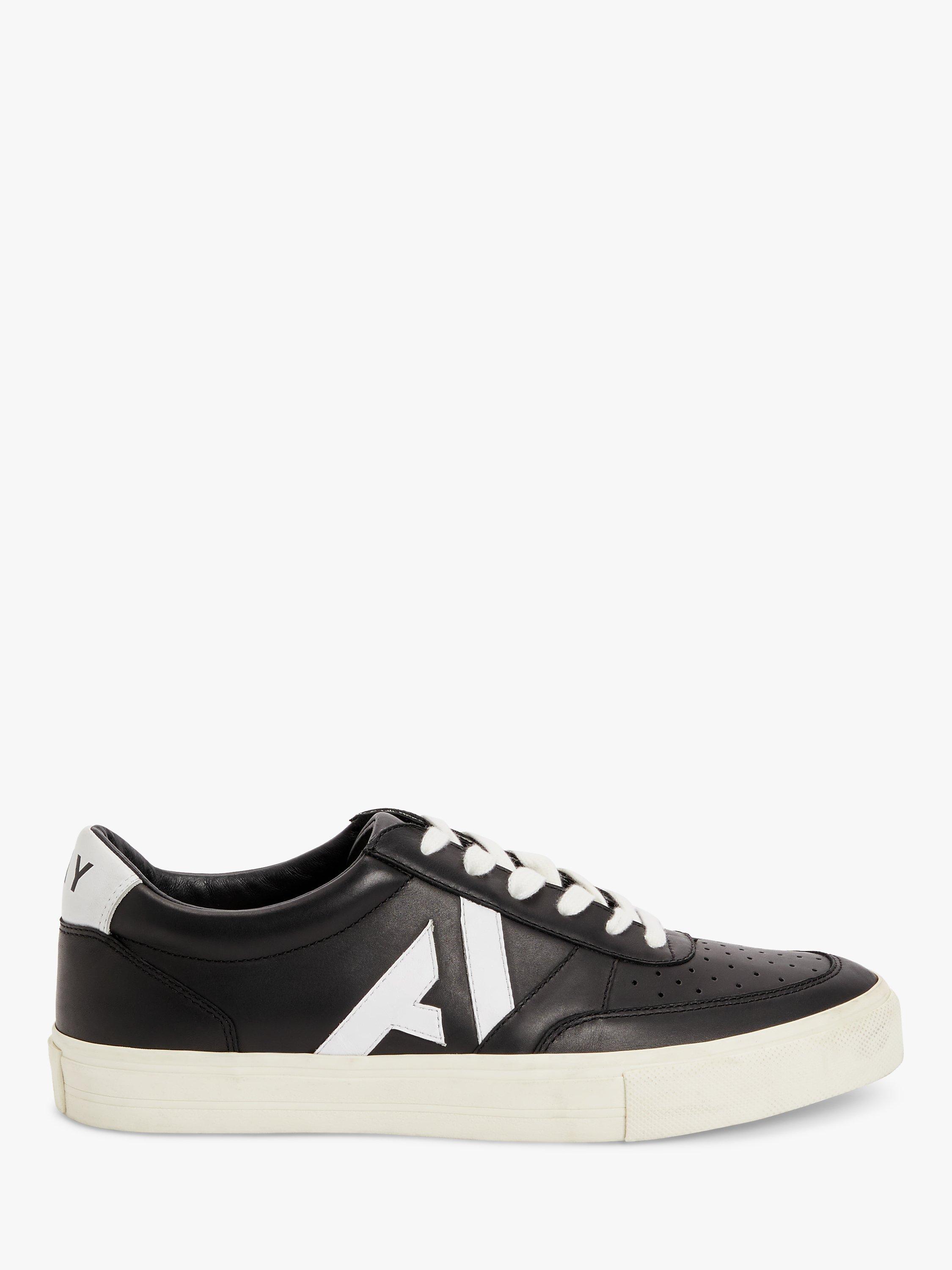 John Lewis ANYDAY Logo Leather Trainers