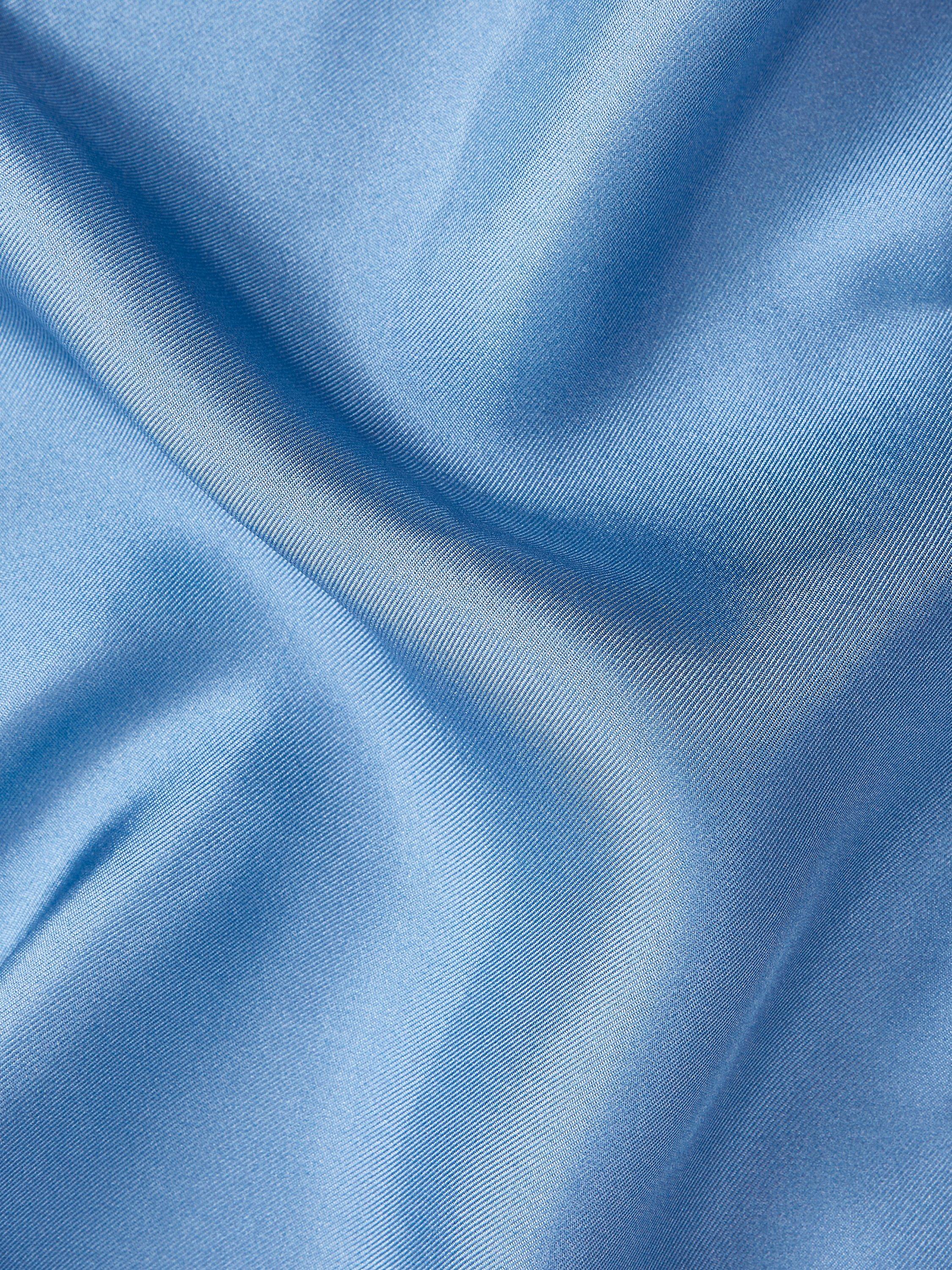Product image 5 of 5, which shows Reiss Ceremony Silk Pocket Square, Airforce Blue