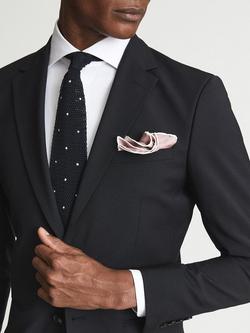 Reiss Ceremony Silk Pocket Square - view 2, Pink