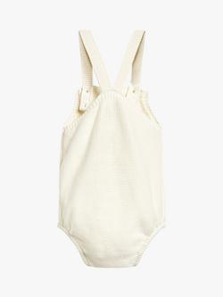 The Little Tailor Baby Knitted Romper - view 2, Cream