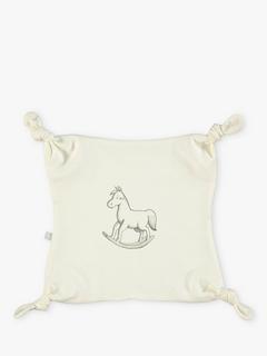 The Little Tailor Rocking Horse Cotton Comforter, Cream