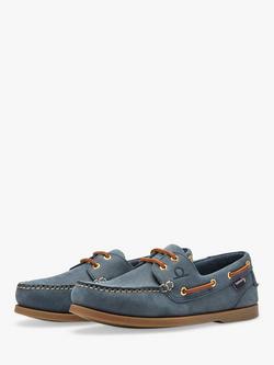Chatham Deck II G2 Leather Boat Shoes, Blue - view 2, Blue