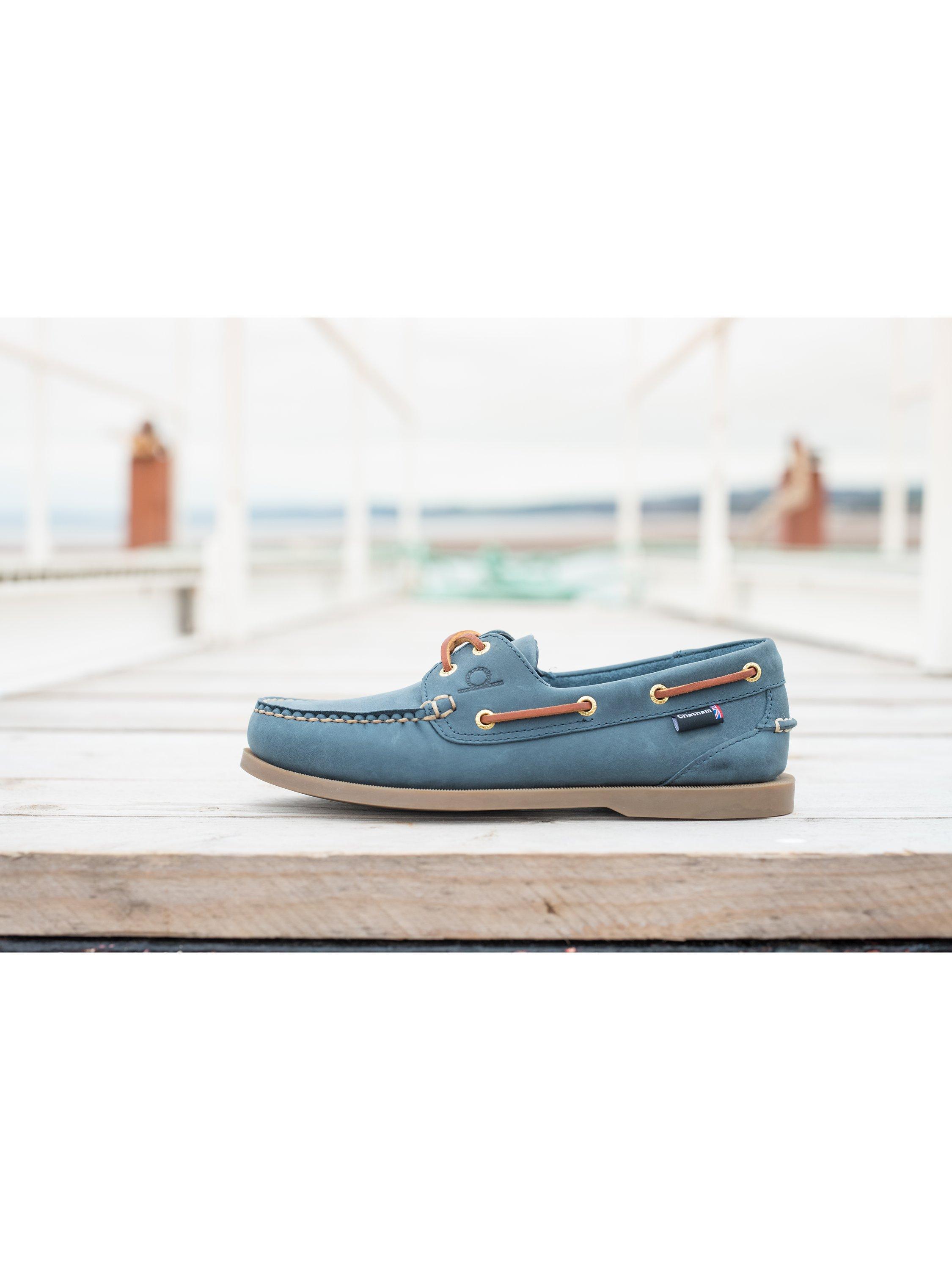 Product image 5 of 5, which shows Chatham Deck II G2 Leather Boat Shoes, Blue, 7